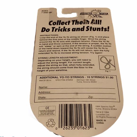 Spectra Star Star Wars 1994 Stormtrooper 3-D YO-YO - Picture 4 of 5